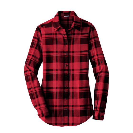 Port Authority® Ladies Plaid Flannel Tunic